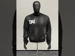 specjalnie przygotowana acydowana, słoneczna, wyblednięta bluzka z strumieniem z szyjki załogi