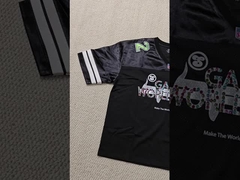 Niestandardowy logo z druku na ekranie z kamienia strzeżonego amerykański retro futbolowy koszulka męska wysokiej jakości mesh box cropp