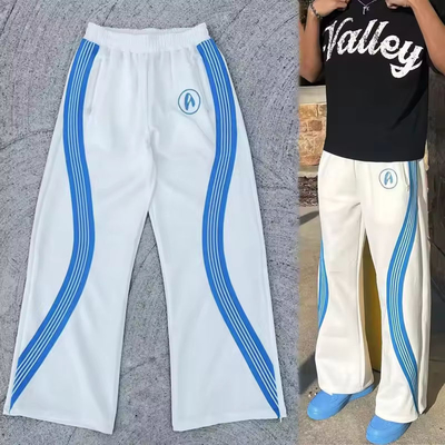 kupować Mężczyźni Streetwear Strzyżane Pantalony 100% Bawełna Wydłużone Nogi Flare Pantalony online manufacture