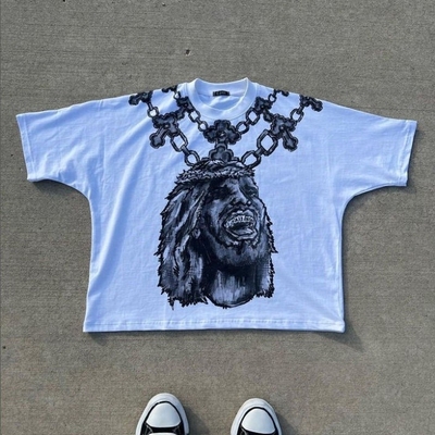kupować Street Wear Grafic Design 300Gsm Mężczyzna Wielkie rozmiary obcięte koszulki online manufacture