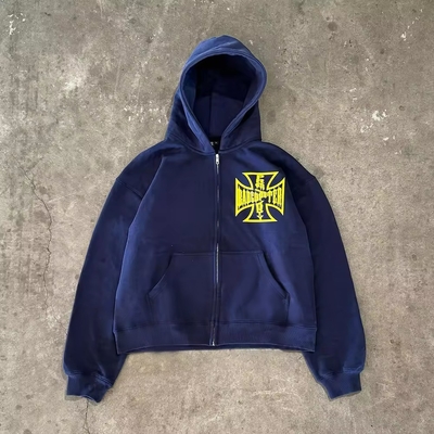 kupować 500 gramów Tkanina Waga Niestandardowy cięcie surowy Hem wycięte Vintage kwas myj Sun Fading Hoodie online manufacture