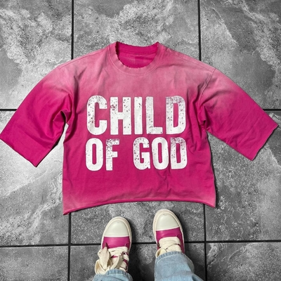 kupować Niestandardowy ciężki ciężar Vintage Sun Fading Acid Wash T-Shirt Screen Print Cut Raw Hem 1000 online manufacture