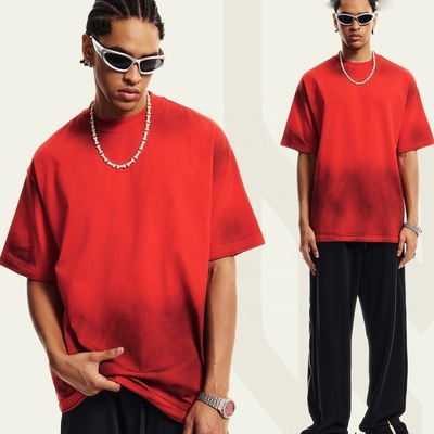 kupować męskie białe Koszulki z podrobioną szyją 230 gramów Waga tkaniny Szybkie suszenie chłodzenie Streetwear online manufacture