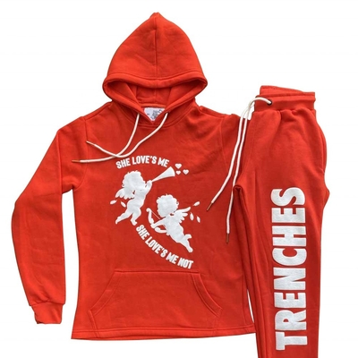 kupować Hoodies Unisex Silk Screen wydrukowany kombinezon męski sweter 3D Puff Print Hoodie kombinezon online manufacture