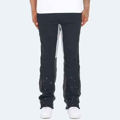 kupować Czarne trampki męskie Strój uliczny anty-pilling Vintage Flare Paint Spray Joggers Szary online manufacture