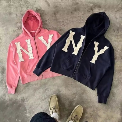 kupować Unisex Streetwear Oversized Cut Edge Raw Hem Boxy Crop Hoodies z niestandardowym projektem online manufacture