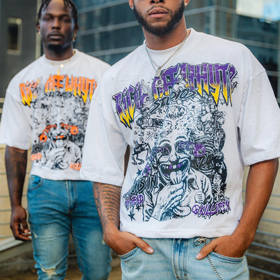 kupować Koszulka Boxy Gym dla mężczyzn Streetwear 350 gsm T-shirt z ciężką wagą online manufacture
