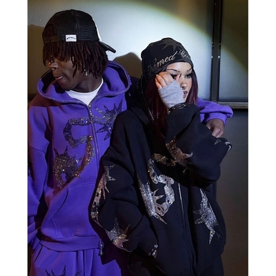 kupować Y2k Streetwear Unisex męskie specjalne kapelusze i spodenki z kapeluszem z rhinestone online manufacture