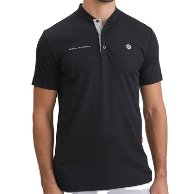 kupować 2024 Design Mandarynki Krawędź Broderowane Gumy Silicone Logo Slim Fit Golf Polo T-shirts online manufacture