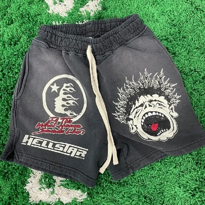kupować Vintage Sun Faded Acid Wash Custom French Terry Sweat Shorts z zamknięciem sznurowym online manufacture