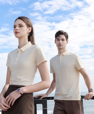 kupować Krótkie rękawy Ubrania robocze T-shirt dla mężczyzn i kobiet Logo na zamówienie Zszyte koszulki polo online manufacture