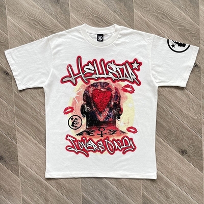 kupować 2024 Summer Design Ciężki ciężar bawełna Dtg Drukowanie Unisex T-shirt dla mężczyzn Hip Hop styl online manufacture