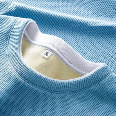 kupować Kołnierz O-Neck Custom męskie wełno gruba ciepła koszulka z miękką bawełną i Slim Fit online manufacture