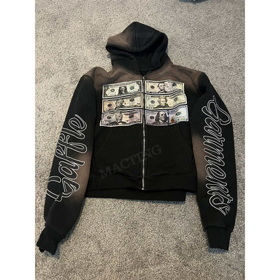 kupować Niestandardowa 600 Gsm Ciężka Waga Francuska Terry Vintage kwas umyć Nieszczęśliwy Słońce Zgasł Hoodie online manufacture