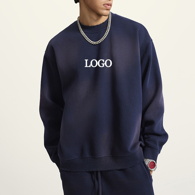 kupować Vintage Sun Fading Distressed Crew Neck Sweatshirt z kapeluszem w M-2XL lub wielkości niestandardowej online manufacture