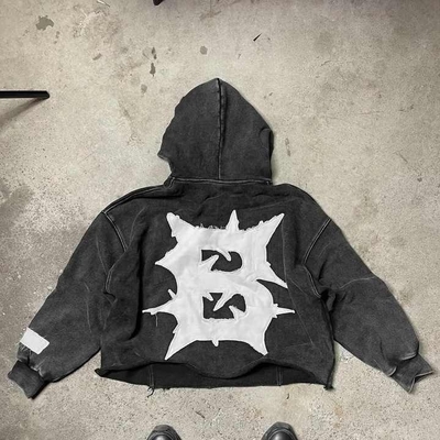 kupować 100% bawełna na zamówienie haftowane Sun Faded Cut Edge Acid Wash z krótkimi kapeluszami dla mężczyzn online manufacture