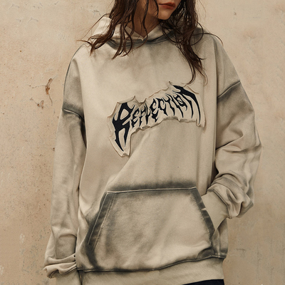 kupować 500gm Płytkowana nadmiarowa płata Embroidery Logo męskie Vintage sweter z kapturą męska online manufacture