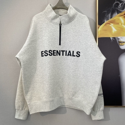 kupować Mężczyźni nadmiarowy zip-up kapelusze Solid Casual Unisex Cotton Drop Shoulder Sweatshirt online manufacture