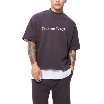 kupować Mężczyźni 100% bawełniana koszulka Blank Custom Tee Logo Streetwear Zwiększone ubrania S-5XL online manufacture