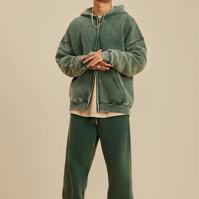 kupować Niestandardowe Streetwear Y2K Vintage Podwójny Zipper Hoodies z wydrukowanym wzorem Full Zip Up online manufacture