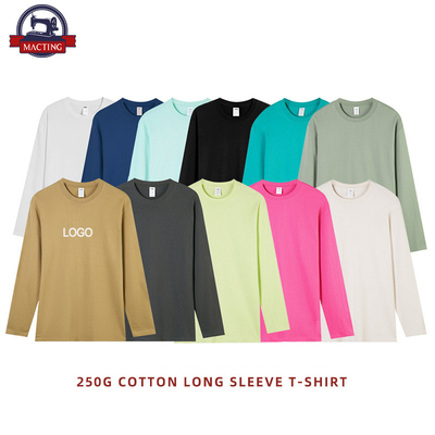 kupować chłopcy brązowe niebieskie koszulki z długimi rękawami nadmiarowe Białe Blank Thermal Full Sleeve T-Shirts Casual Wear online manufacture