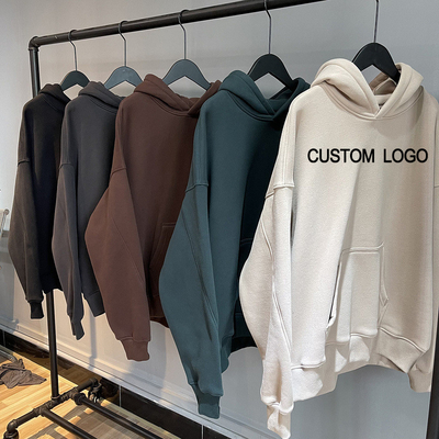 kupować Gęsta francuska Terry Fleece męska duża, nadmiarowa bluzka z kapeluszem online manufacture
