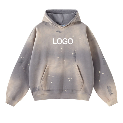 kupować Spray-dyed unisex Hoodies Custom 450GSM 100% bawełna grube francuskie wełno Terry online manufacture
