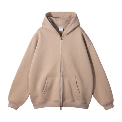 kupować Jesień Zima Suede 350G Podwójna głowa zipper hoodie Cardigan zip kołnierze bluzka online manufacture