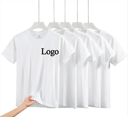 kupować Gęsto wydrukowane 220 Gsm Blank Custom Blank białe koszulki T-shirty online manufacture