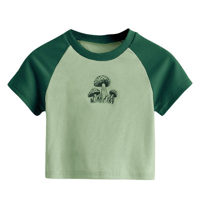 kupować Lato Candy Color Fitness Embroidery 3D Puff Print Logo Y2k Slim Crop Top dla kobiet S-2XL online manufacture