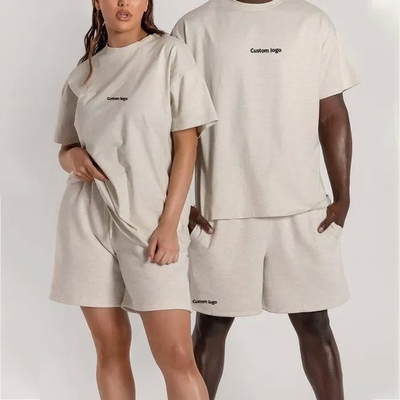 kupować T-shirt z dzianinami z logo nadmiarowe dla par w stylu casual i unisex online manufacture