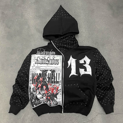 kupować Męskie bawełniane francuskie Terry Hoodie z wyciętym zipem z acid wash embroidery Applique Patch online manufacture