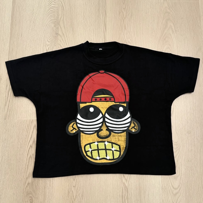 kupować Custom Mock Neck Tshirt Logo Boxy Fit Cut and Sew T-Shirt Oversized Tshirt 300 Gsm T-Shirt męski z wycięciem Drukowane ubrania uliczne online manufacture