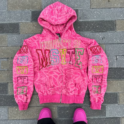 kupować Logo na zamówienie Ciężka bawełna Całkowicie wydrukowana kwasem Wymyta zimowa wstrętna skrzynka Zip-up Hoodies dla mężczyzn online manufacture