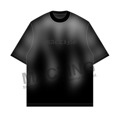 kupować Niestandardowe nowe logo z efektem słońca T-shirt męski 100% bawełny Boxy Oversized Vintage Washed Cut and Sew Streetwear T-shirt online manufacture