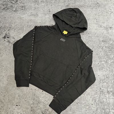 kupować Stratowe ubrania na zamówienie Wysokiej jakości Premium Bawełna 420 Gsm Ciężka Waga Boxy Fit Zip Up Bling Crystal Rhinestone Hoodie dla mężczyzn online manufacture