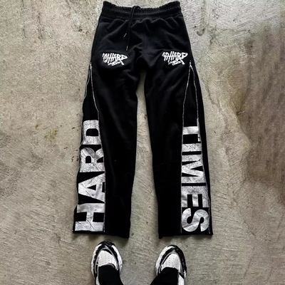 Zip Up Side Cotton French Terry męskie spodenki z elastycznym talią i zamknięciem zipperem