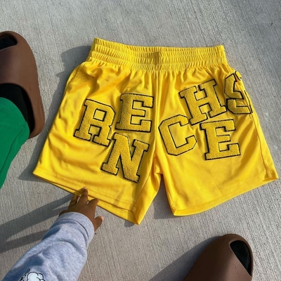 Niestandardowe etykiety Oddychające Fit Casual Print Jogger Sport Gym Bieganie Koszykówka Mesh Shorts dla mężczyzn