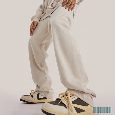 Styl męski Streetwear Pantalony do biegania spodnie z oddychającą tkaniną i szeroką nogą