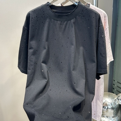 Etykieta Ciężki strumieniowy T-shirt na zamówienie dla Streetwear Over Size Vintage Look