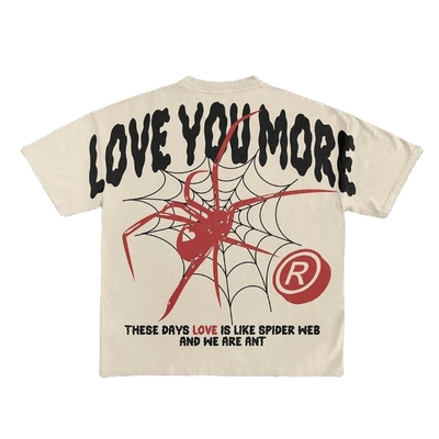 1000 Hip Hop Oversized Drop Shoulder Grafic Tees Dtg Print Screen Printing T-shirt na zamówienie
