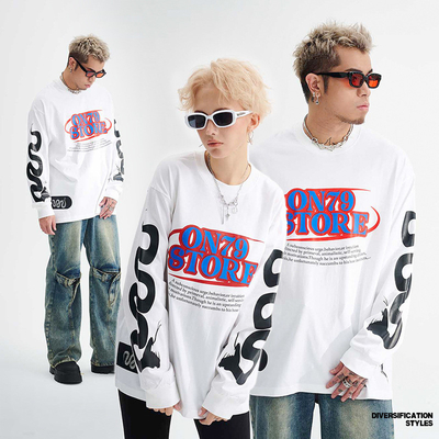 Drop Shoulder z dużymi rękawami T-shirt dla mężczyzn Unisex 230gm 100% bawełna