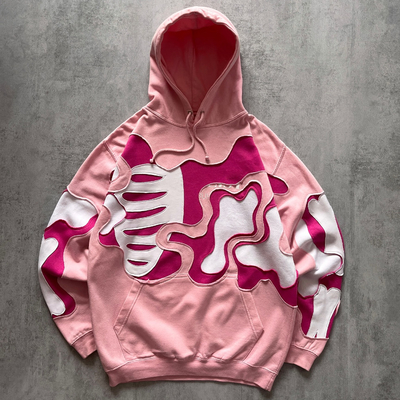 Specjalistyczne Skull Skeleton Sweatshirts Pullover Hoodie 100% Cotton Oversized Boxy Croped Hoodies