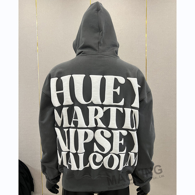 Streetwear Custom 3D Puff Print 500gm Bawełna Ciężkowa Blank Sweatshirts męskie Puff Printing Pullover Hoodie