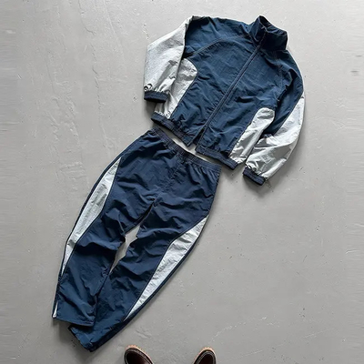 Specjalistyczny Windbreaker Tracksuit Baggy Mens Jogging Suit Oversized Polyester Nylon Tracksuit Windbreaker Tracksuit Set mężczyźni