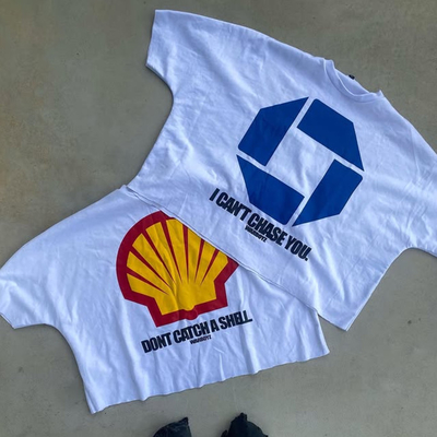Niestandardowe letnie koszulki z krótkimi rękawami z nadmiarem ciężkich ciężarówek koszulki z graficznymi skrzyniami z surowym płaszczem T-shirty do mężczyzn