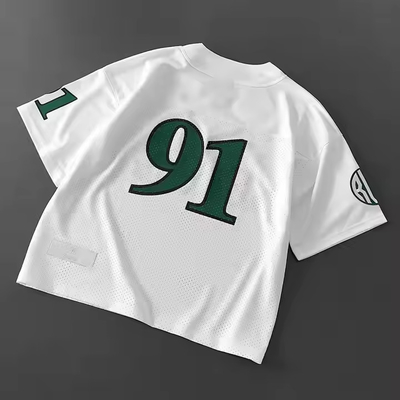 Custom 2025 Classic Retro Jerery Piłka nożna V-Neck Satyn Polyester Mesh T-Shirt Wysokiej jakości Piłka nożna Piłka nożna T-Shirt dla mężczyzn